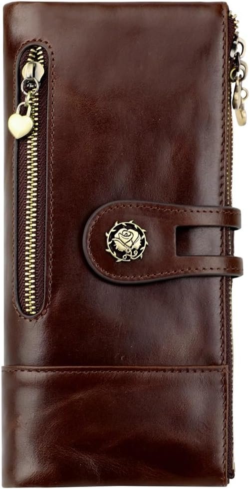 Cartera RFID de gran capacidad con múltiples compartimentos para tarjetas y dinero
Billetera RFID para mujer con amplio espacio y organización funcional
Cartera elegante con tecnología RFID y diseño práctico para uso diario