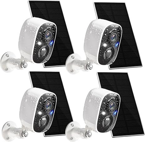 set de 4 cámaras solares 