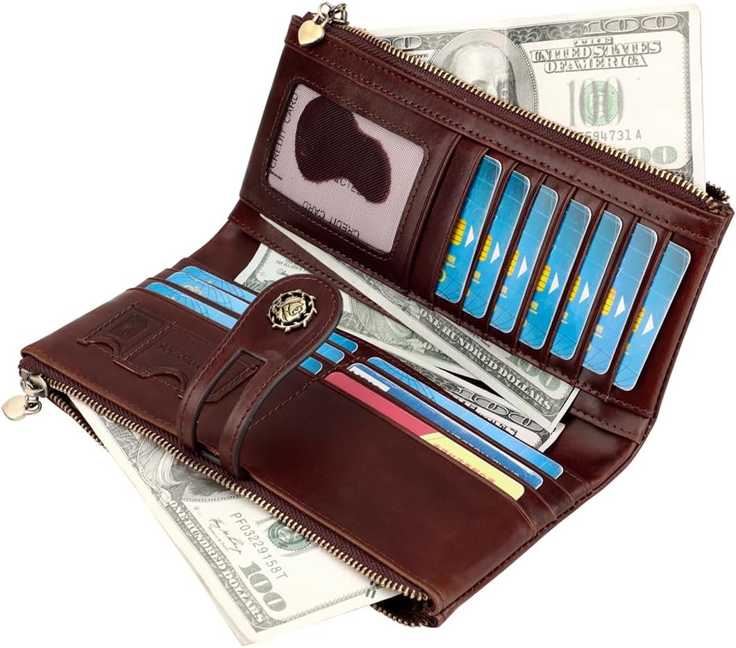 Cartera RFID compacta para mujer, tamaño ideal para uso diario seguro
Billetera con protección RFID, dimensiones prácticas y diseño funcional
Cartera RFID elegante con formato cómodo para llevar en bolso