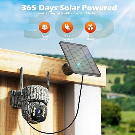 cámara solara ideal para exterior