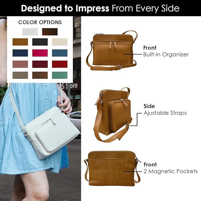 organizador de hombro con bloqueo RFID de primera calidad con correa ajustable