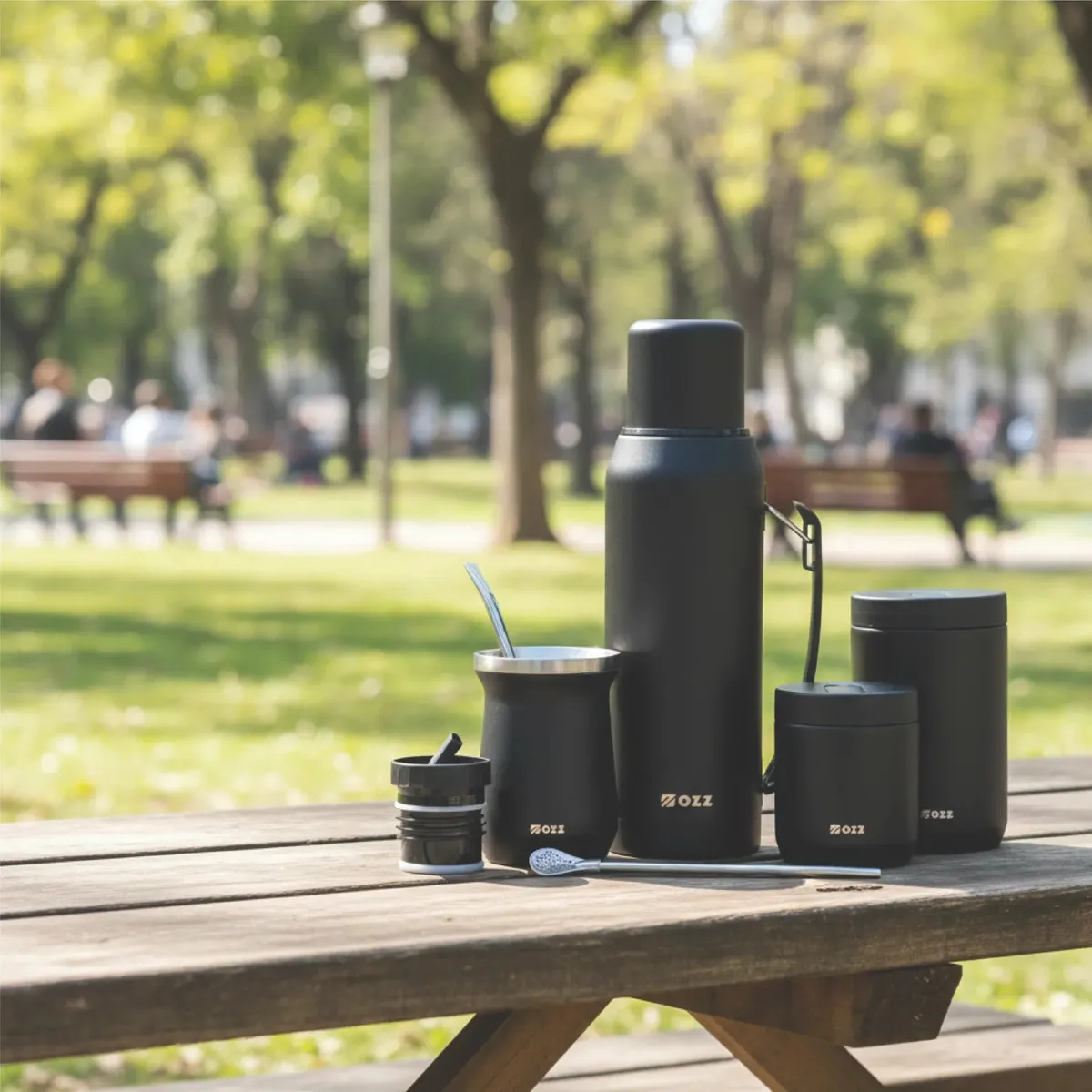 set de termo mate para campo