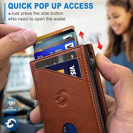 billetera con porta tarjetero