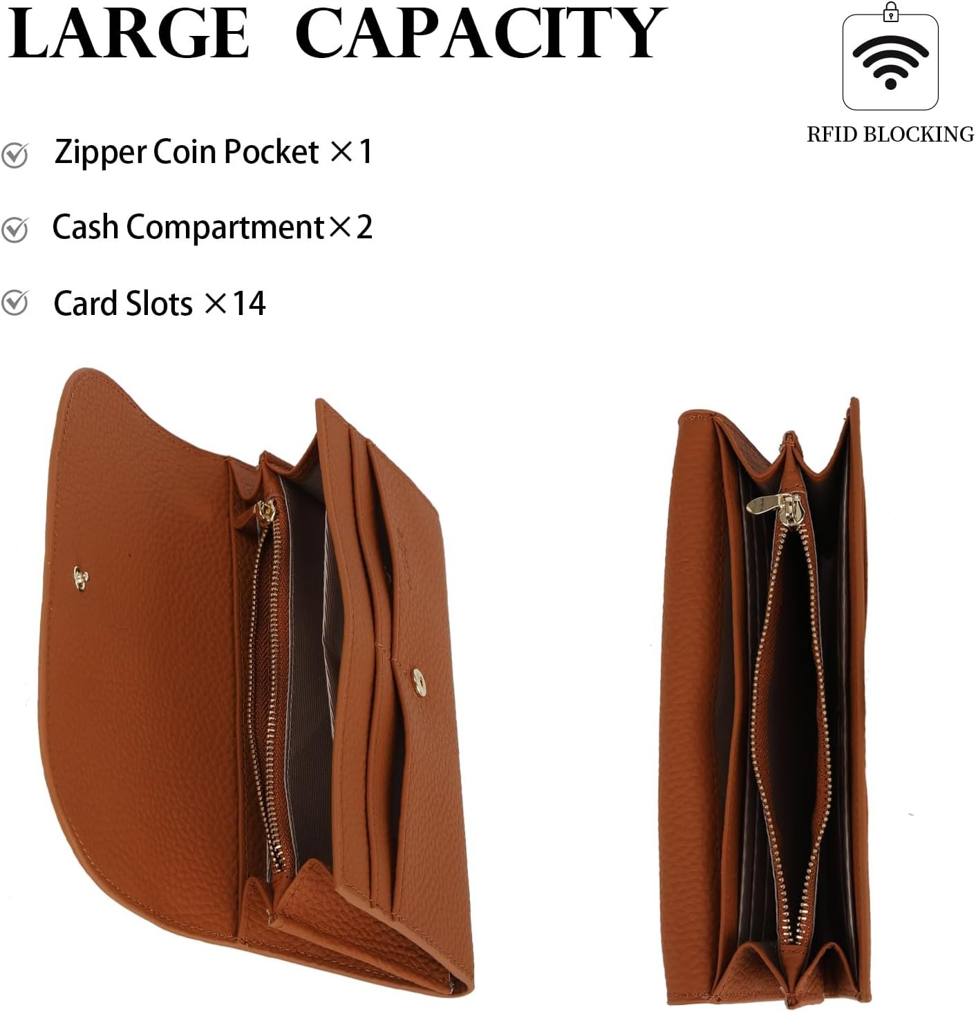 Cartera RFID de cuero marrón con diseño minimalista y acabado premium
Billetera elegante con tecnología RFID, seguridad y estilo en cada detalle
Cartera femenina moderna con protección RFID y diseño sofisticado