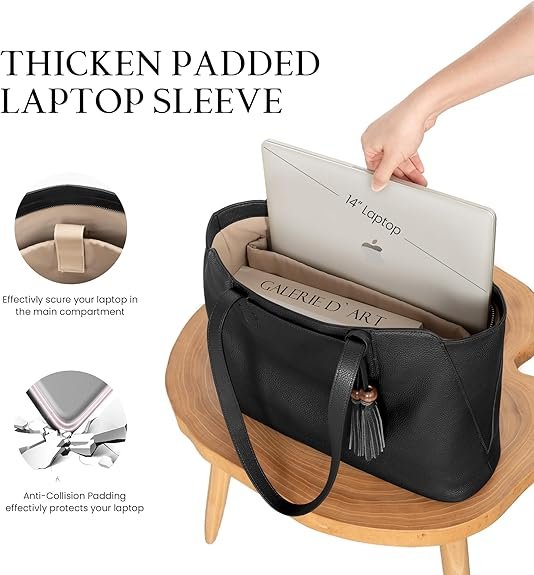 bolsa de mano para laptop con compartimento,