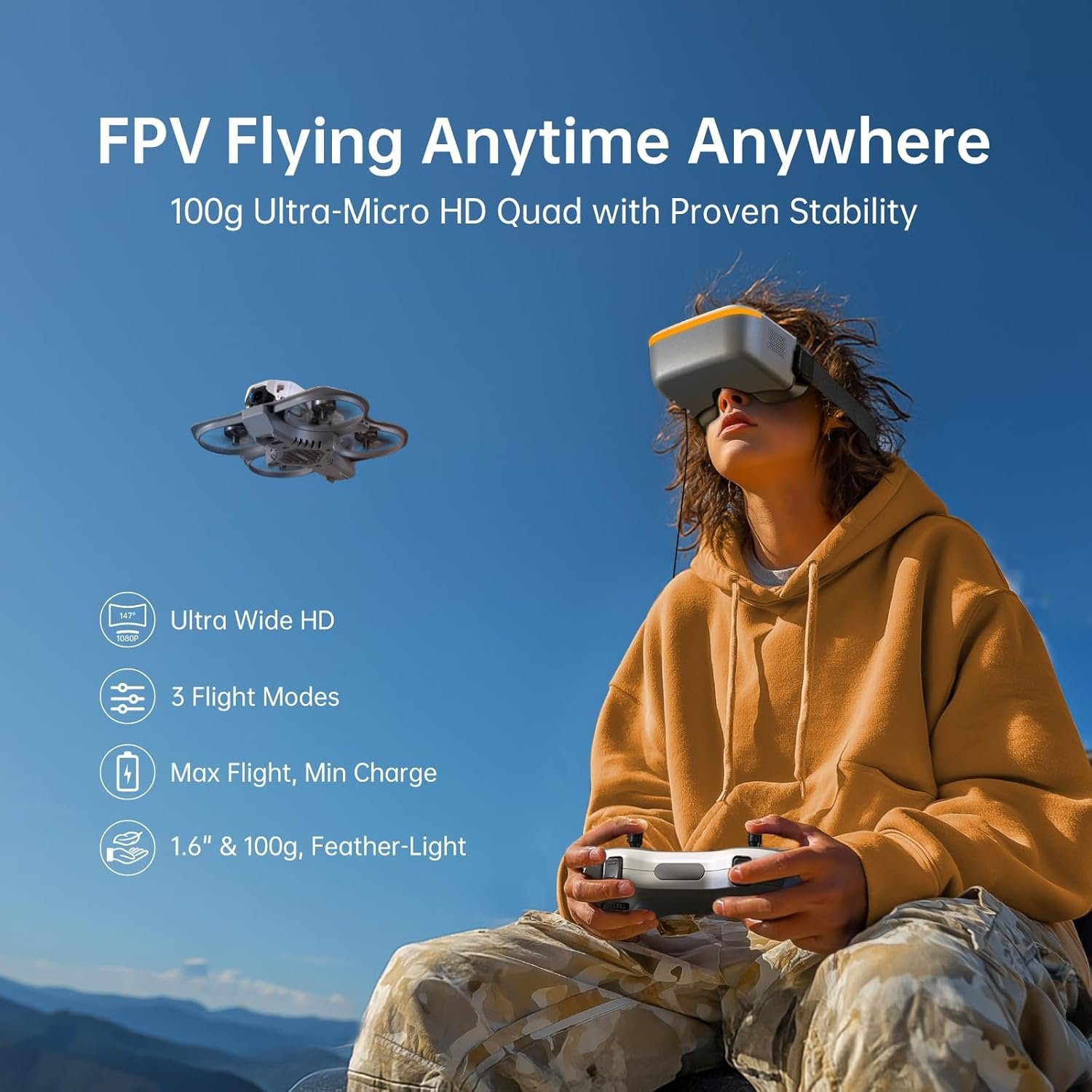 drone mini con flyving anytime