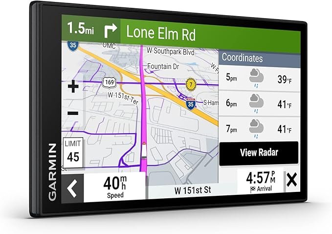 Garmin dezl OTR610, navegador GPS grande y fácil de leer para camiones de 6 pulgadas
