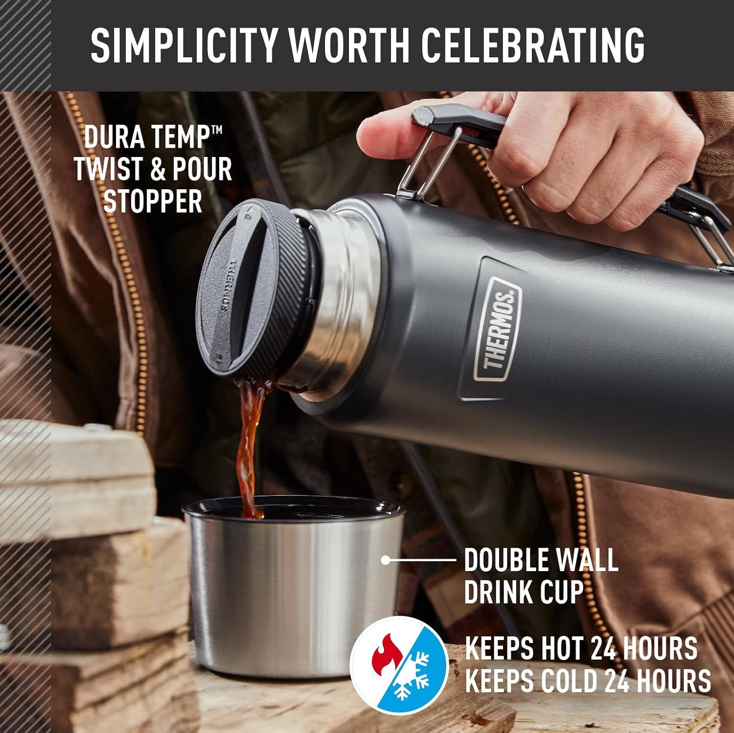THERMOS ICON SERIES pico vertedor y taza